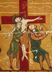 Panneau de retable montrant la Déposition